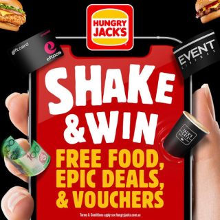 DEAL: Hungry Jack's Shake & Win Mega Month - Win Free Food, Share of $100,000 in eftpos Gift Cards & Prizes 6