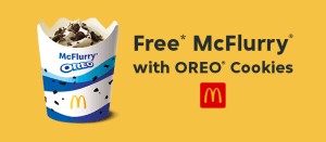DEAL: McDonald's - Free McFlurry with Oreo Cookies with $25+ Spend via Menulog (until 26 February 2023) 8