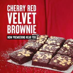 NEWS: Pizza Hut Cherry Red Velvet Brownie 1