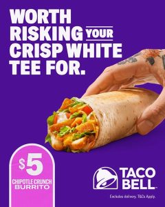 DEAL: Taco Bell - $5 Chipotle Crunch Burrito 5