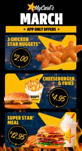 DEAL: Carl's Jr App Deals Available Every Day in March 2023 10