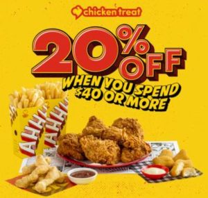DEAL: Chicken Treat - 20% off with $40+ Spend via DoorDash (until 19 March 2023) 14