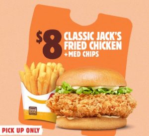 DEAL: Hungry Jack's - $8 Jack's Fried Chicken & Medium Chips via App (until 10 April 2023) 1