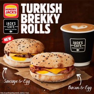 NEWS: Hungry Jack's Sausage & Egg Turkish Brekky Roll 1