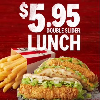 DEAL: KFC - $5.95 Double Slider Lunch (Northern Rivers NSW Only) 2