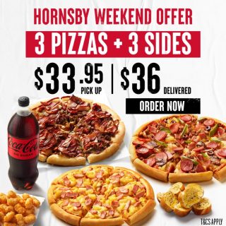DEAL: Pizza Hut - 3 Pizzas + 3 Sides from $36 Delivered & $33.95 Pickup (Hornsby) 2