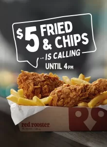 DEAL: Red Rooster - $5 Fried & Chips until 4pm (WA Only) 3