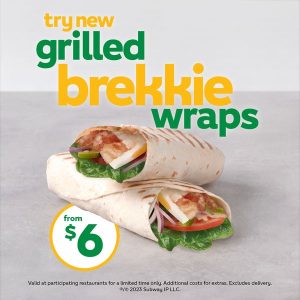 DEAL: Subway - $7.95 Brekky with Six Inch Breakfast Sub, Cookie & Juice or Regular Coffee 17