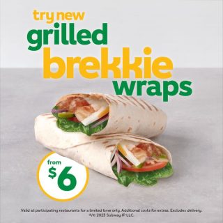 NEWS: Subway $6 Grilled Brekkie Wraps 8