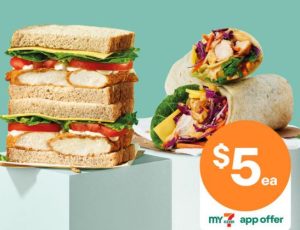 DEAL: 7-Eleven - $5 Sandwiches & Wraps via App (until 1 May 2023) 3
