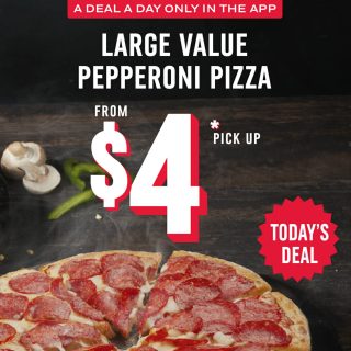 DEAL: Domino's - $4 Large Pepperoni Pizza via Domino's App (17 April 2023) 2