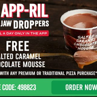 DEAL: Domino's - Free Salted Caramel Mousse with Traditional/Premium Pizza Purchase via Domino's App (5 April 2023) 10