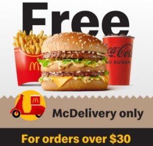 DEAL: McDonald's - Free Medium Big Mac Meal with $30+ Spend with McDelivery via MyMacca's App (until 2 May 2023) 32