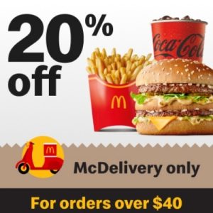 DEAL: McDonald's - 20% off with $40+ Spend with McDelivery via MyMacca's App (until 3 December 2023) 32
