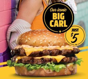DEAL: Carl's Jr $5 Big Carl (27-28 May 2023) 10