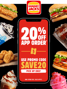DEAL: Hungry Jack's - 20% off Pick Up Orders with $15+ Spend via App (until 30 October 2023) 3