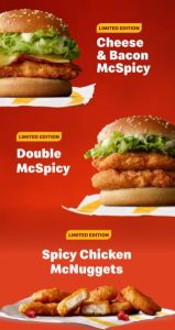 NEWS: McDonald's Brings Back Spicy McNuggets, Cheese & Bacon McSpicy & Double McSpicy 3