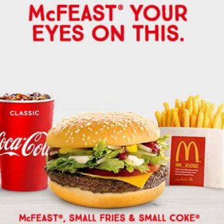 DEAL: McDonald's $5.95 Small McFeast Meal from 11:30am-2:30pm (starts 31 May 2023) 1