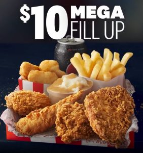 DEAL: KFC $10 Mega Fill Up (Cairns Only) 28