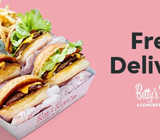 DEAL: Betty's Burgers - Free Delivery with $40 Spend via Menulog (until 30 June 2023) 3