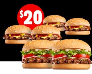 DEAL: Hungry Jack's - 2 Whoppers & 4 Cheeseburgers for $20 Pickup via App 3