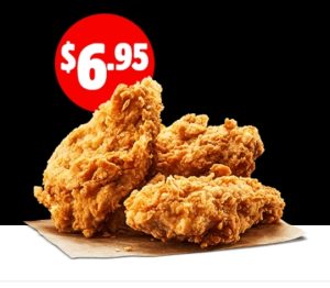 DEAL: Hungry Jack's - 3 Jack's Fried Chicken Pieces for $6.95 Pickup via App 3