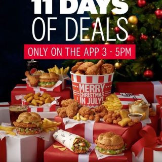 DEAL: KFC Christmas in July Deals via App from 1-12 July 2023 3