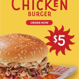 DEAL: Oporto - $5 Pulled Chicken Burger via OTR App in South Australia 7