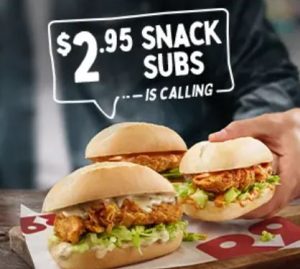 DEAL: Red Rooster $2.95 Snack Subs (until 15 August 2023) 3