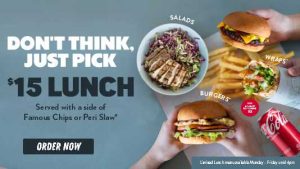 DEAL: Ribs & Burgers - $15 Weekday Lunch Deals available until 4pm 3