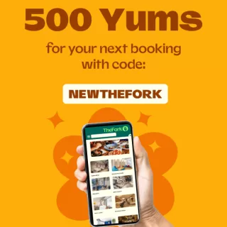 DEAL: TheFork - 500 Yums ($10-$12.50 Value) with Booking until 2 July 2023 2