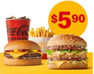DEAL: McDonald’s - $5.90 Small Big Mac Meal + Extra Cheeseburger Pickup via mymacca's App (until 6 August 2023) 1