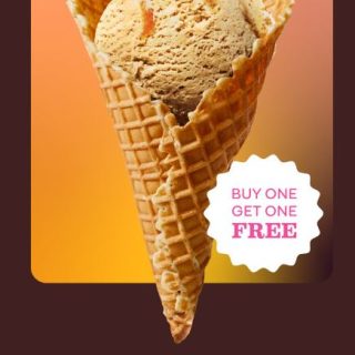 DEAL: Baskin Robbins - Buy One Get One Free Churro Dulce de Leche 1 Scoop Waffle Cone for Club 31 Members 5