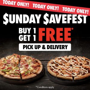 DEAL: Domino's - Buy One Get One Free Pizzas at Selected Stores (6 August 2023) 3