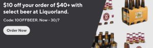 DEAL: DoorDash - $10 off Selected Beer with $40 Spend at Liquorland (until 30 July 2023) 8