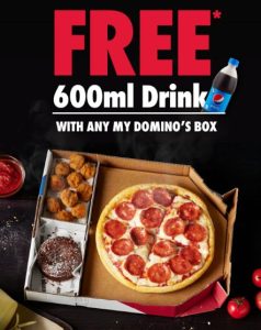 DEAL: Domino's - Free 600ml Drink with My Domino's Box (14 December 2023) 3