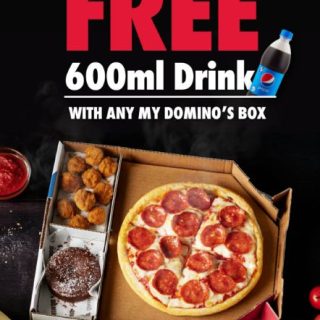 DEAL: Domino's - Free 600ml Drink with My Domino's Box (23 November 2023) 4