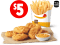 DEAL: Hungry Jack's - $5 6 Nuggets + Medium Chips Pickup via App 8