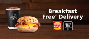 DEAL: Hungry Jack's - Free Delivery with $15 Minimum Spend 6-10:45am via Menulog 8