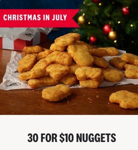 DEAL: KFC - 30 Nuggets for $10 via App (3-5pm 2 July 2023) 3