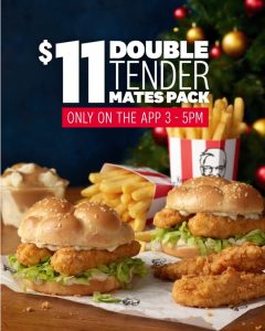 DEAL: KFC - $11 Double Tenders Mates Pack Pickup via App (3-5pm 9 July 2023) 3