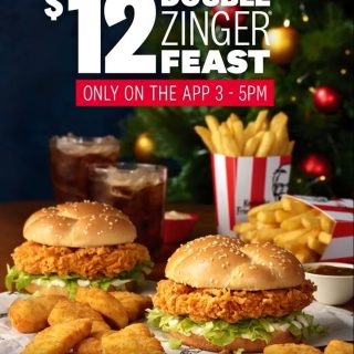 DEAL: KFC - $12 Double Zinger Feast Pickup via App (3-5pm 7 July 2023) 5