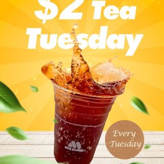 DEAL: MOS Burger - $2 Tea Tuesdays 3