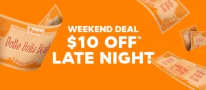 DEAL: Menulog – $10 off $20+ Spend Between 8:30pm to 4:59am (until 24 July 2023) 8