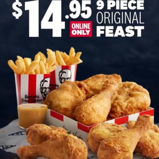 DEAL: KFC $14.95 9 Piece Original Feast (Northern Rivers Only) 4