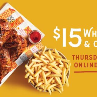 DEAL: Oporto - $15 Whole Chicken & Chips via App or Website 5-10pm Thursdays 2