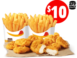 DEAL: Hungry Jack's - $5 Chicken Royale + Medium Onion Rings via App 6
