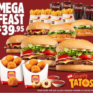 DEAL: Hungry Jack's $39.95 Mega Feast with Gravy Tatos 6