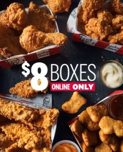 DEAL: KFC $8 Box (5 Original Recipe, 8 Wicked Wings, 8 Original Tenders ...