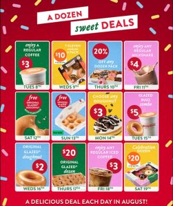 DEAL: Krispy Kreme A Dozen Sweet Deals - Daily Deal from 8-19 August 2023 4